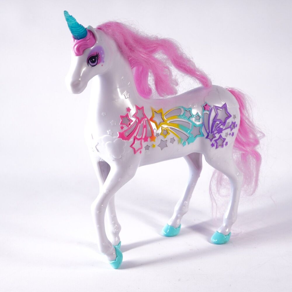 12" Barbie Dreamtopia Brush 'n Sparkle Unicorn Horse Animal Toy Lights & Sound